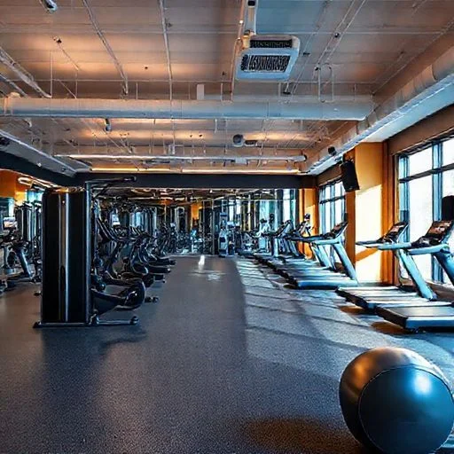 Close-up of a sleek, minimalist, advanced rowing machine with pastel light streaks.